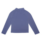 Sisley Sport indigo mavi dik yaka sweatshirt, arkadan görünüm