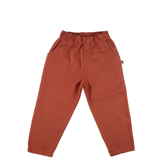 Little Yucca "Slouchy" Kanvas Pantolon - Terracotta