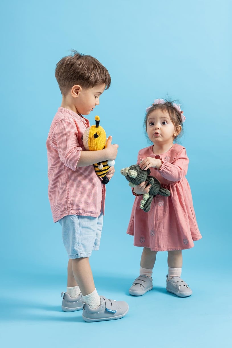 Smart Walker Casual Süper Mat Bej Barefoot Çocuk Ayakkabı