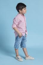 HopFrög Smart Walker Casual açık renk barefoot ayakkabı, model üzerinde yandan görünüm