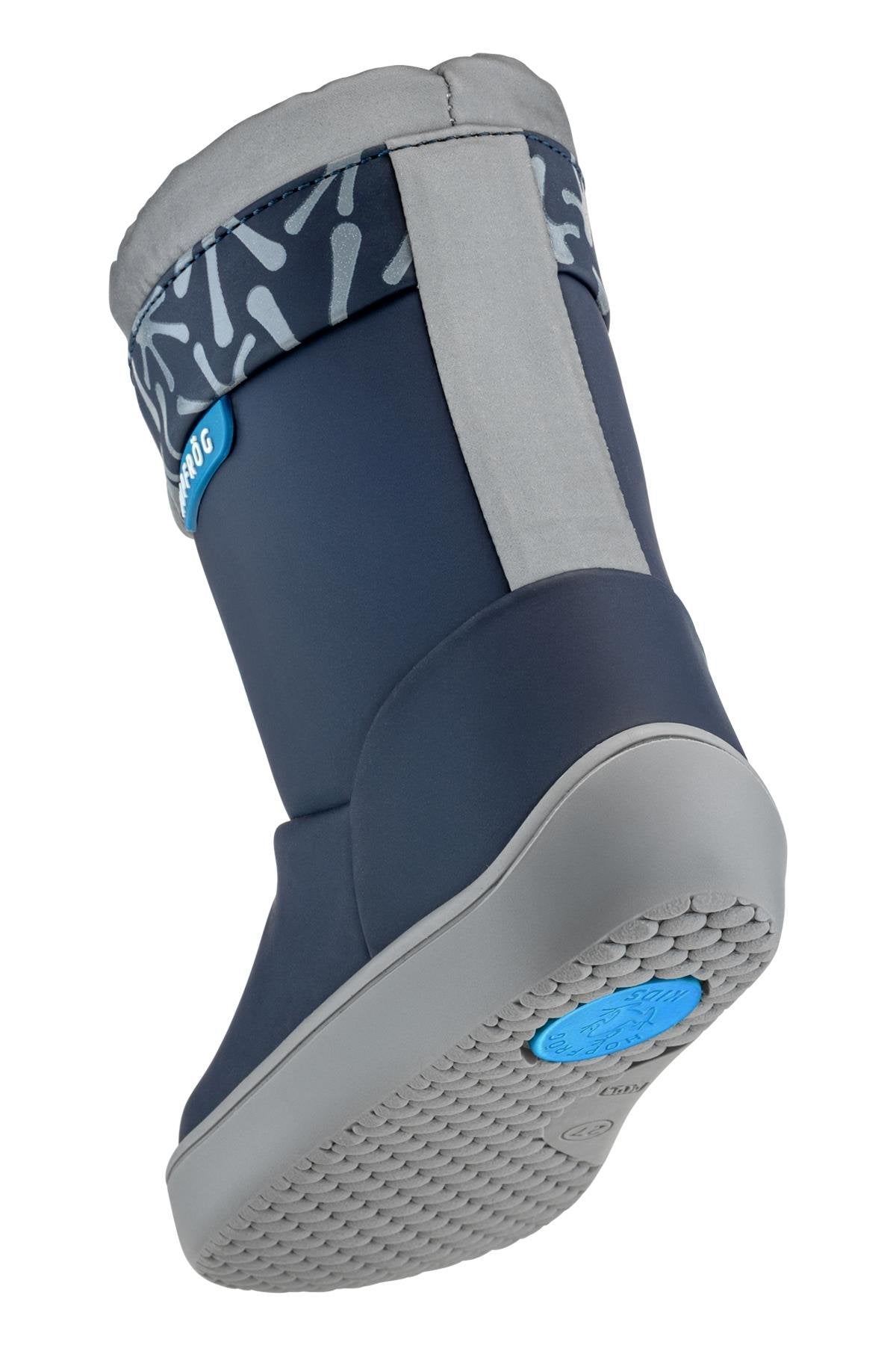 Hopfrög Rain Boots mat lacivert çocuk botu kaymaz TP-rubber taban detayı, ıslak zeminlerde güçlü tutuş
