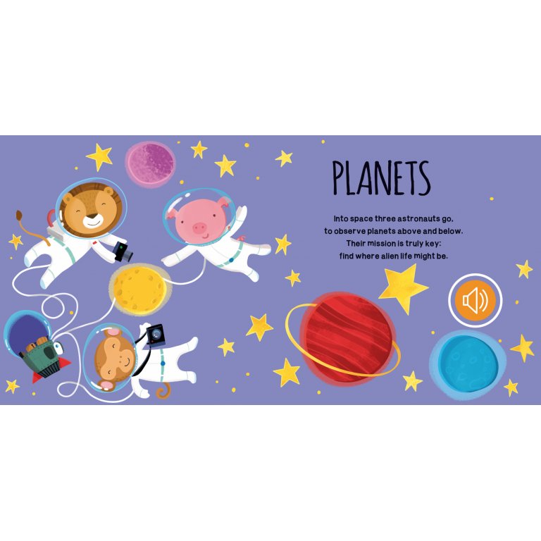 Sound Books – Space | Sesli Uzay Kitabı (1+Yaş, Radar Sesli & Etkileşimli)