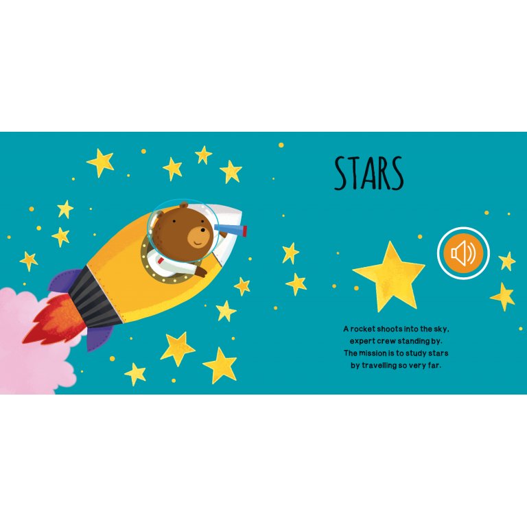 Sound Books – Space | Sesli Uzay Kitabı (1+Yaş, Radar Sesli & Etkileşimli)