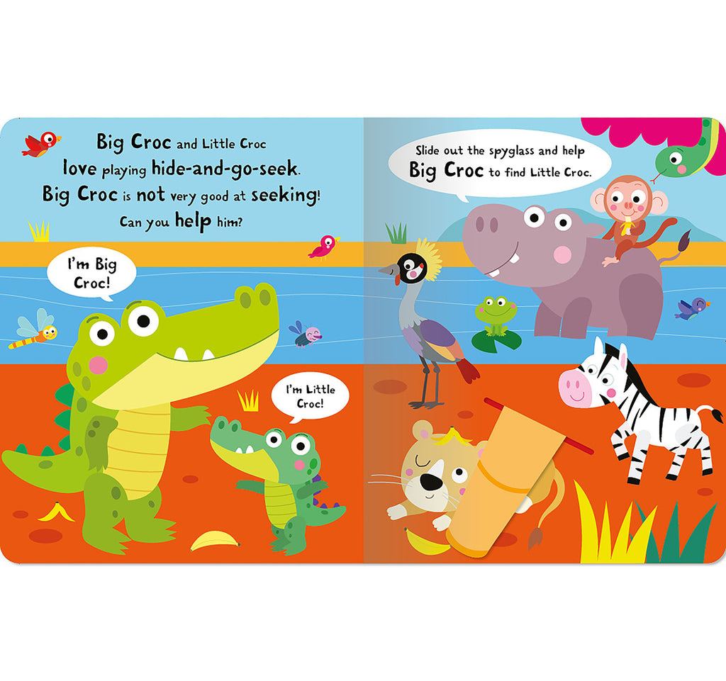 Big Croc Little Croc | Sihirli Mercekli Saklambaçlı Kitap | Keşfet, Bul, Eğlen!