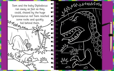 Scratch&Draw Dinosaurs | Dinozor Temalı Çiz-Kazı Yaratıcı Sanat Kitabı