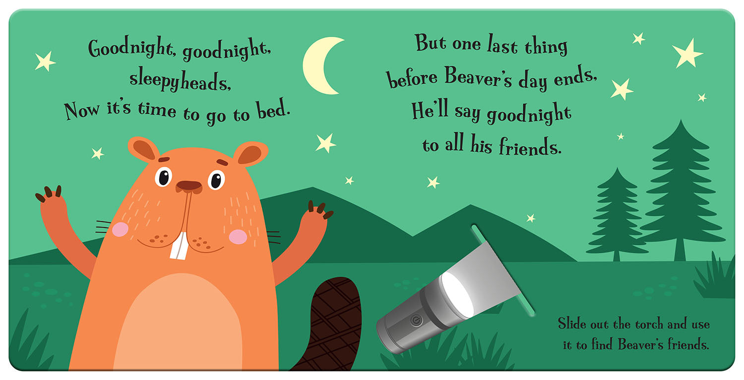 Goodnight Beaver – Sihirli Fenerli Uyku Kitabı (Magic Torch Books)