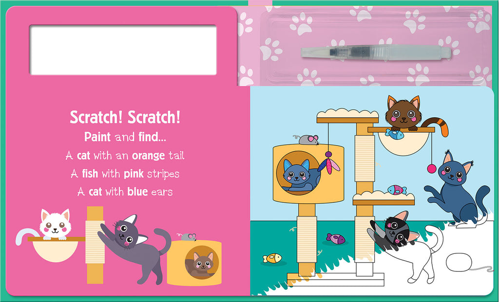 Search and Find Cats | Suyla Boyanan Eğlenceli Kedi Kitabı