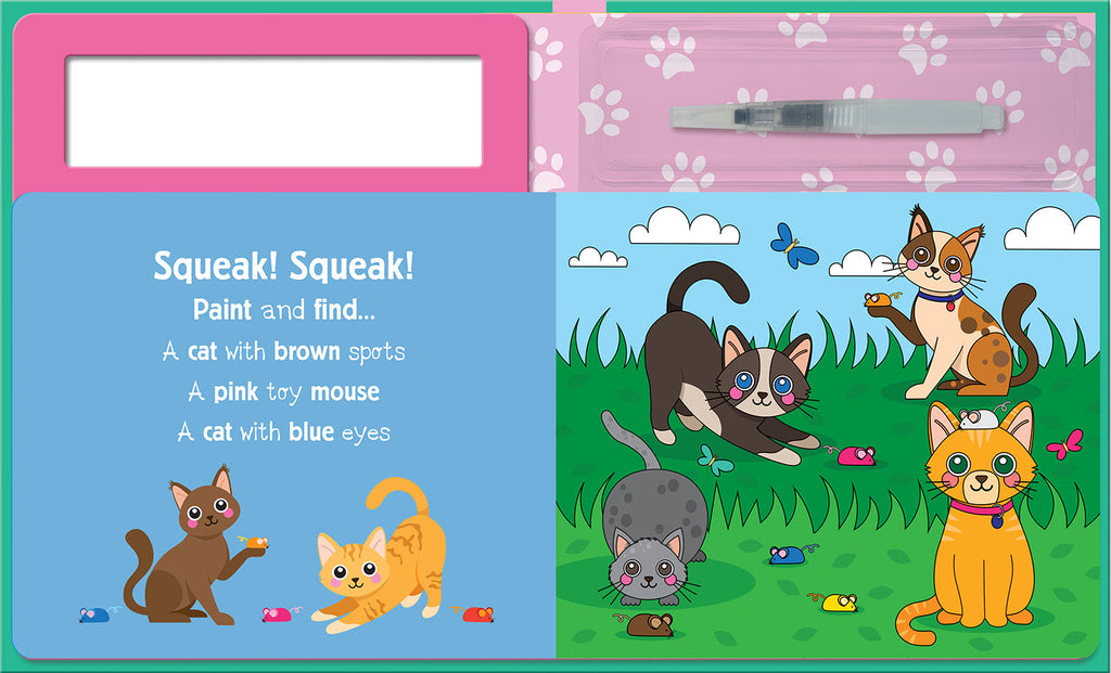 Search and Find Cats | Suyla Boyanan Eğlenceli Kedi Kitabı