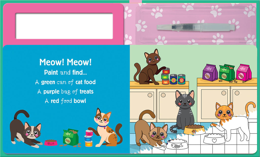 Search and Find Cats | Suyla Boyanan Eğlenceli Kedi Kitabı