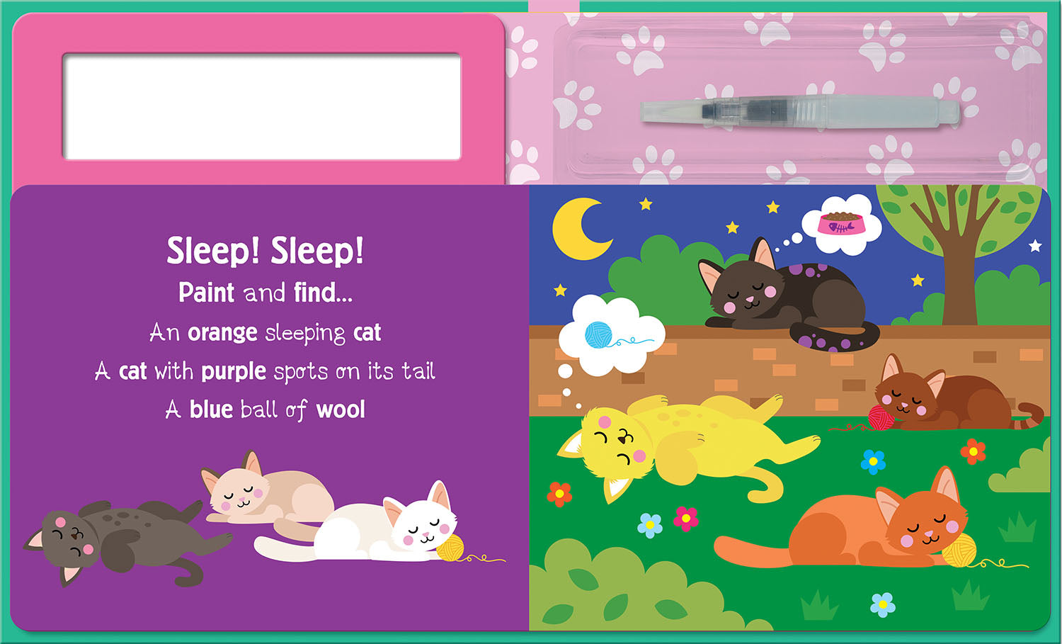Search and Find Cats | Suyla Boyanan Eğlenceli Kedi Kitabı