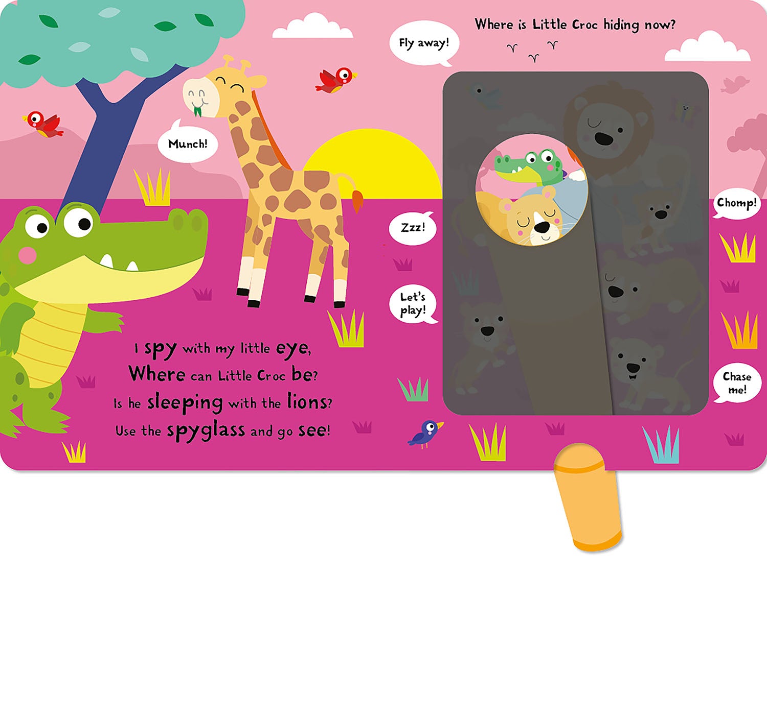 Big Croc Little Croc | Sihirli Mercekli Saklambaçlı Kitap | Keşfet, Bul, Eğlen!