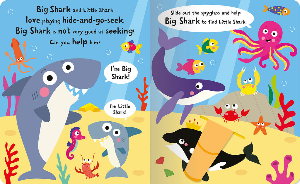 Big Shark Little Shark | Sihirli Mercekli Denizaltı Saklambaç Kitabı | Keşfet, Bul, Eğlen!