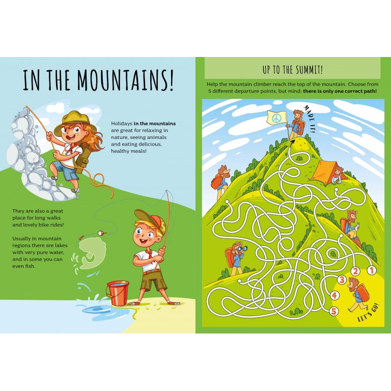 Stickers and Activities: Holidays - Tatil Temalı Stickerlı Etkinlik Kitabı (3+ Yaş)