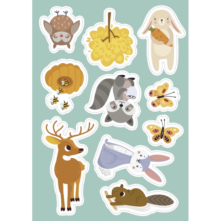 Stickers and Activities: The Forest – Orman Hayvanları Temalı Stickerlı Etkinlik Kitabı (3+ Yaş)
