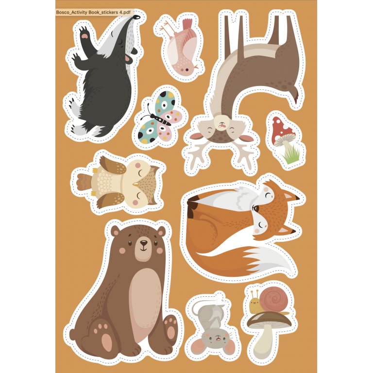 Stickers and Activities: The Forest – Orman Hayvanları Temalı Stickerlı Etkinlik Kitabı (3+ Yaş)