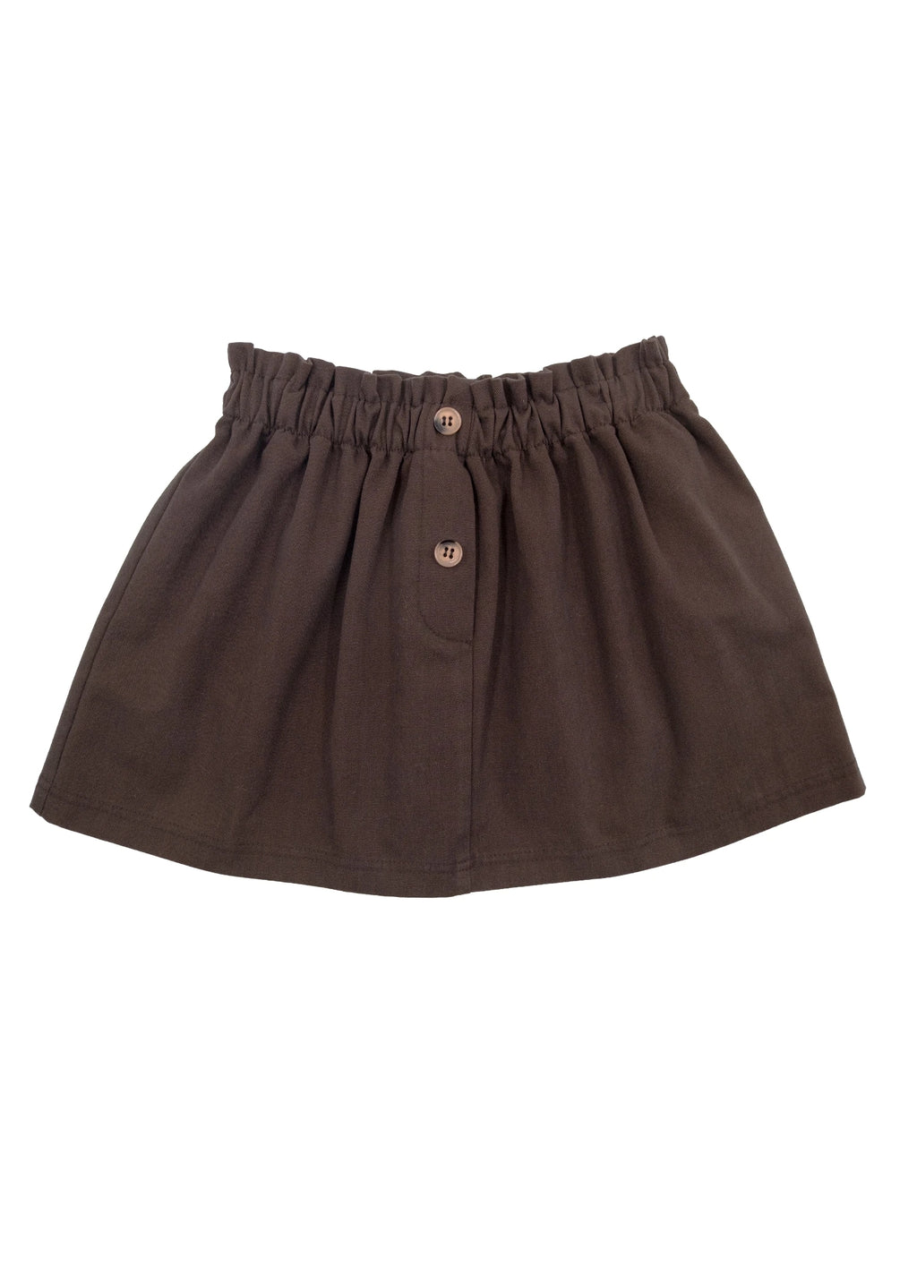 Kahverengi Kışlık Minik Kız Çocuk Etek - %100 Pamuk