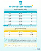 Tuc Tuc Yengeç Baskılı Çok Renkli Yüzme Tişörtü