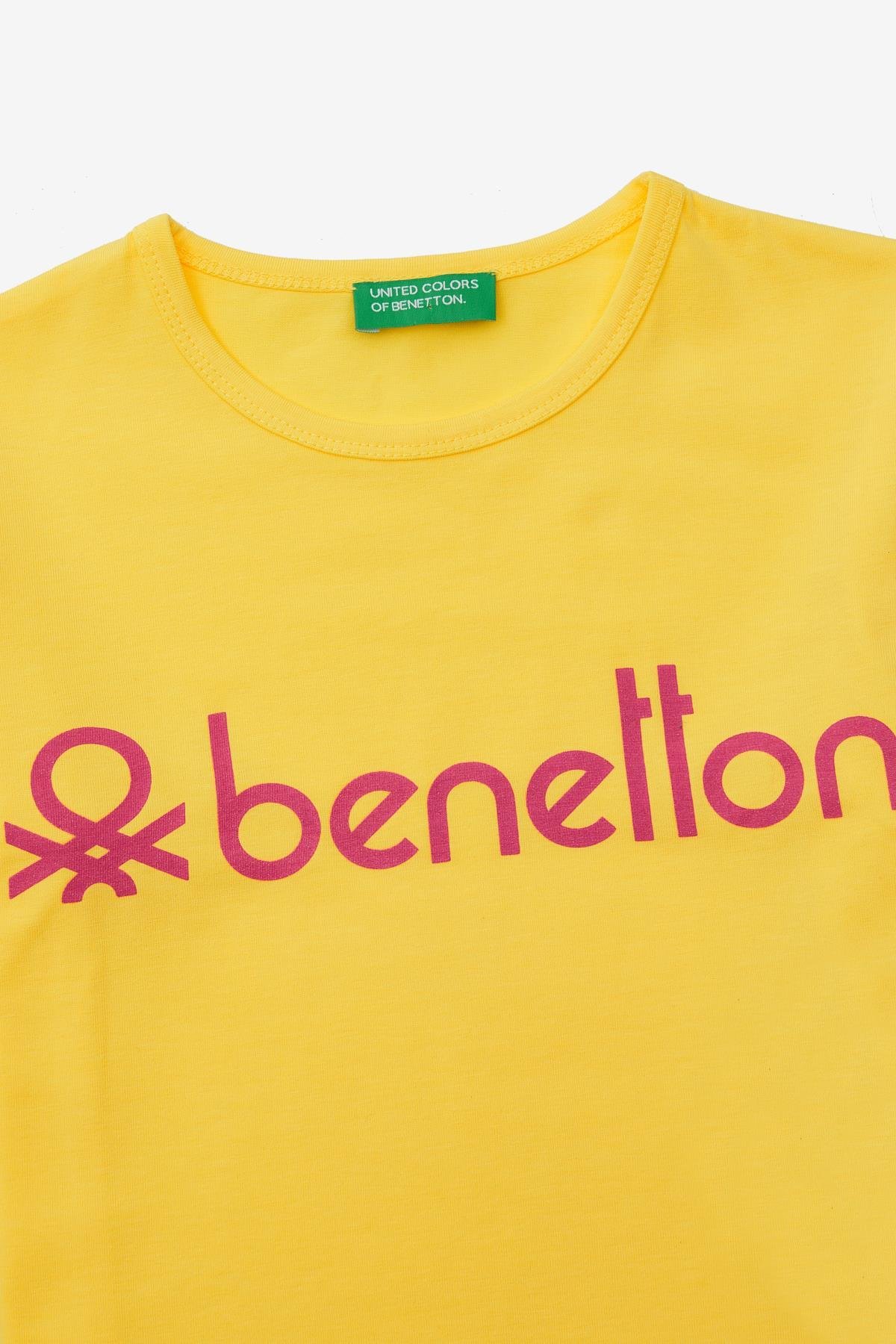 Benetton Kız Çocuk Crop Tişört - Riki Baby&Kids