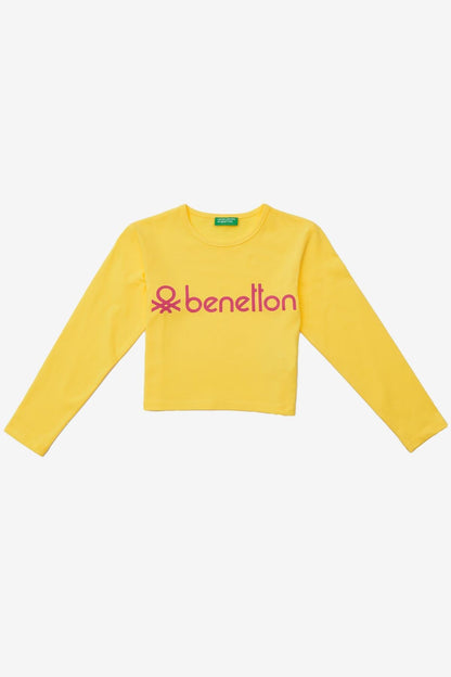 Benetton Kız Çocuk Crop Tişört - Riki Baby&Kids